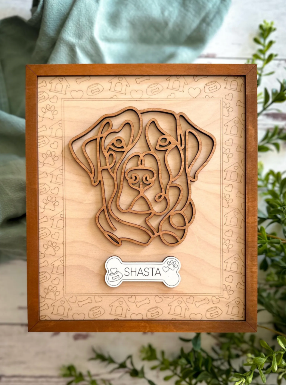 Wooden Dog Frame
