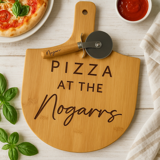 Pizza Peel & Cutter Set