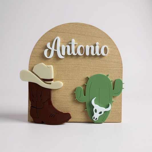 Western Baby Boy Name Sign