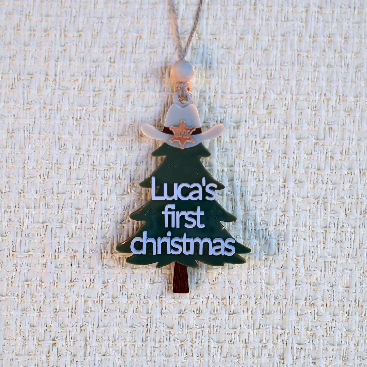 Personalized Baby’s First Christmas Tree Ornament
