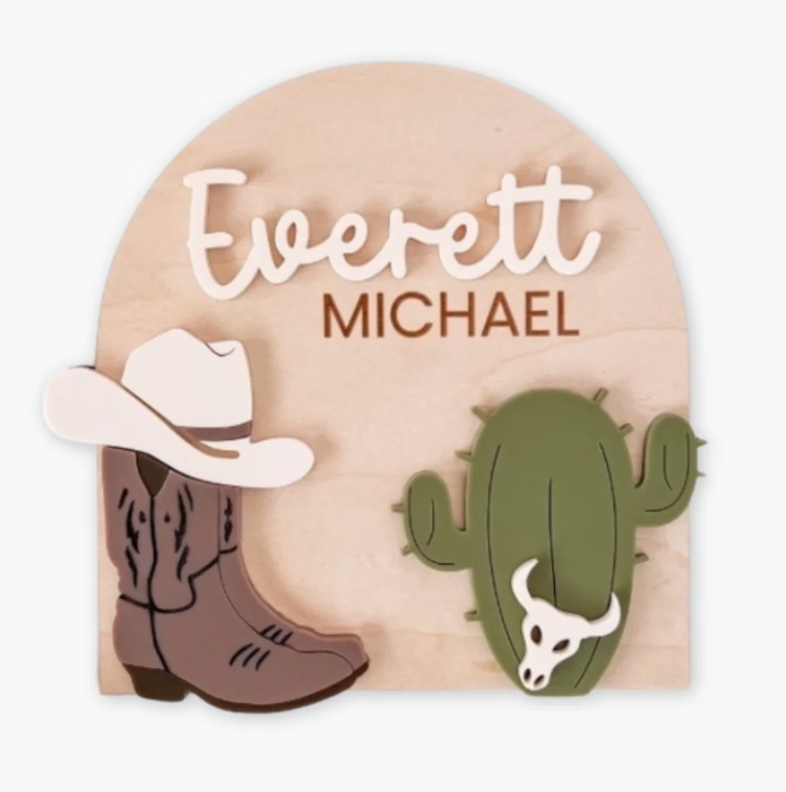 Western Baby Boy Name Sign