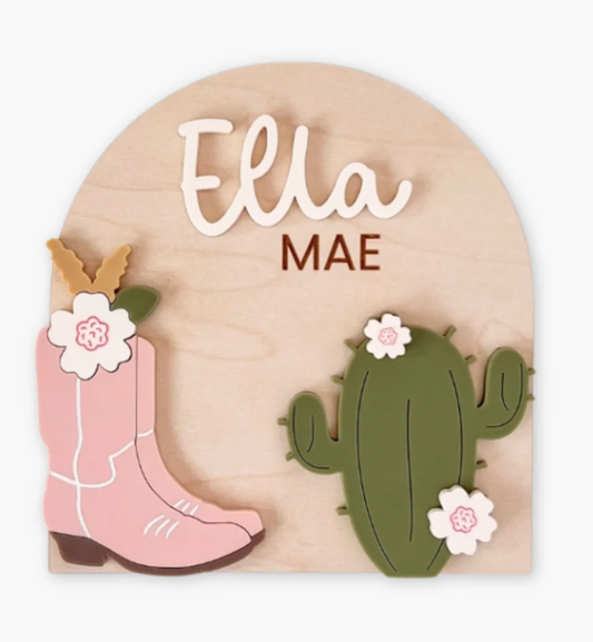 Western Baby Name Girl Sign