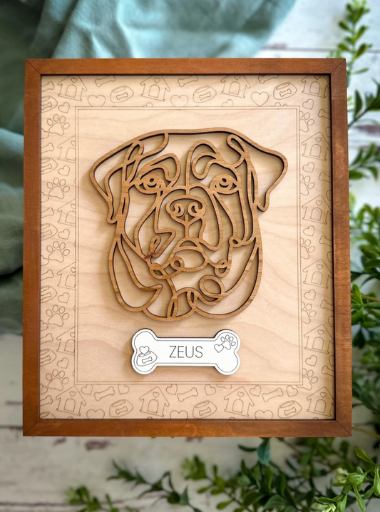 Wooden Dog Frame