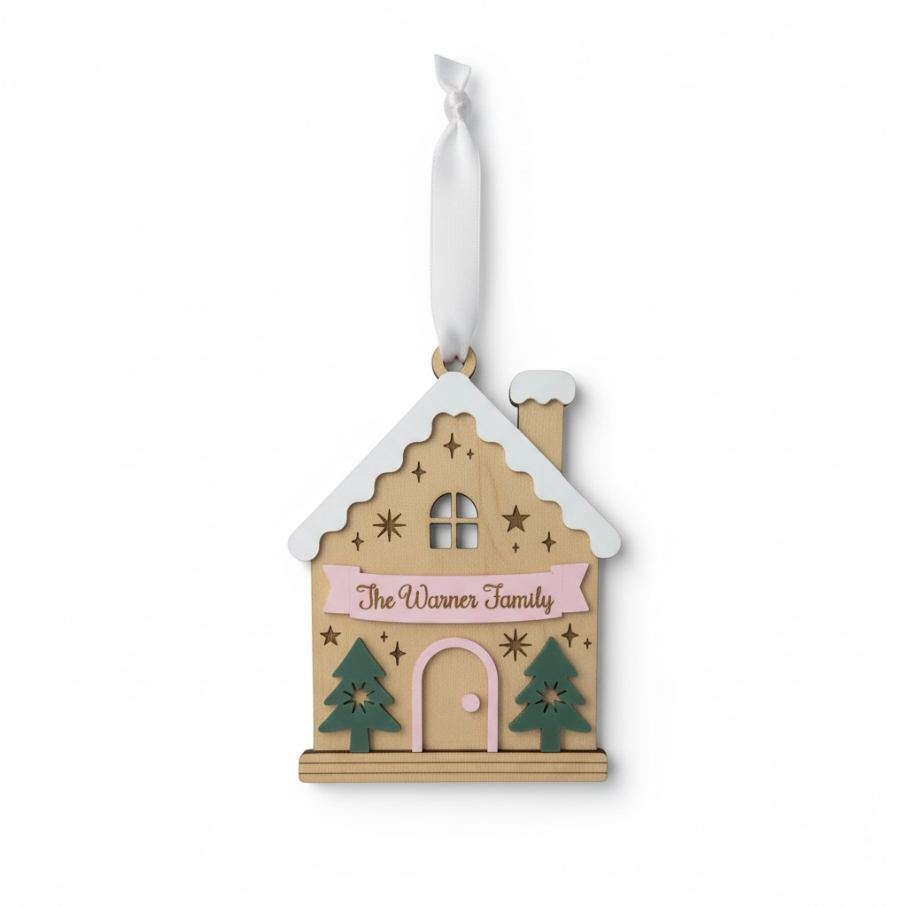 Personalized Gingerbread House Ornament